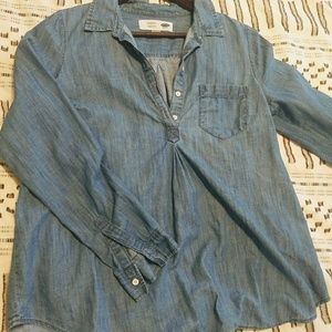Old Navy Maternity Chambray Shirt